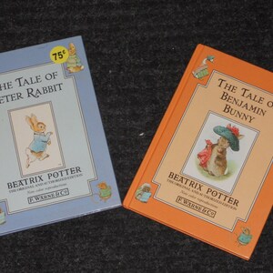 BEATRIX POTTER BOOKS The Tale of Peter Rabbit & The Tale of Benjamin Bunny Lot of 2 image 2