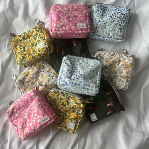 Mini bolso de mano hecho a mano / llavero / tarjetero / porta lápiz labial / neceser / monedero para tarjetas / billetera