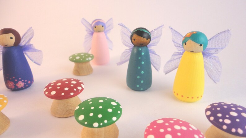 wooden peg fairies