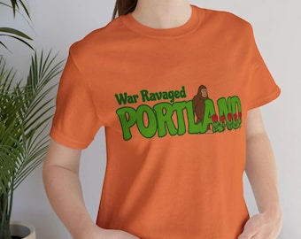 War Ravaged Portland Bigfoot Graphic Tee - Unisex Short Sleeve
