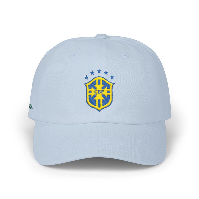 Brazil Soccer Emblem Classic Dad Cap | Brazilian Football Hat image 3
