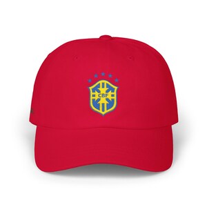 Brazil Soccer Emblem Classic Dad Cap | Brazilian Football Hat image 5
