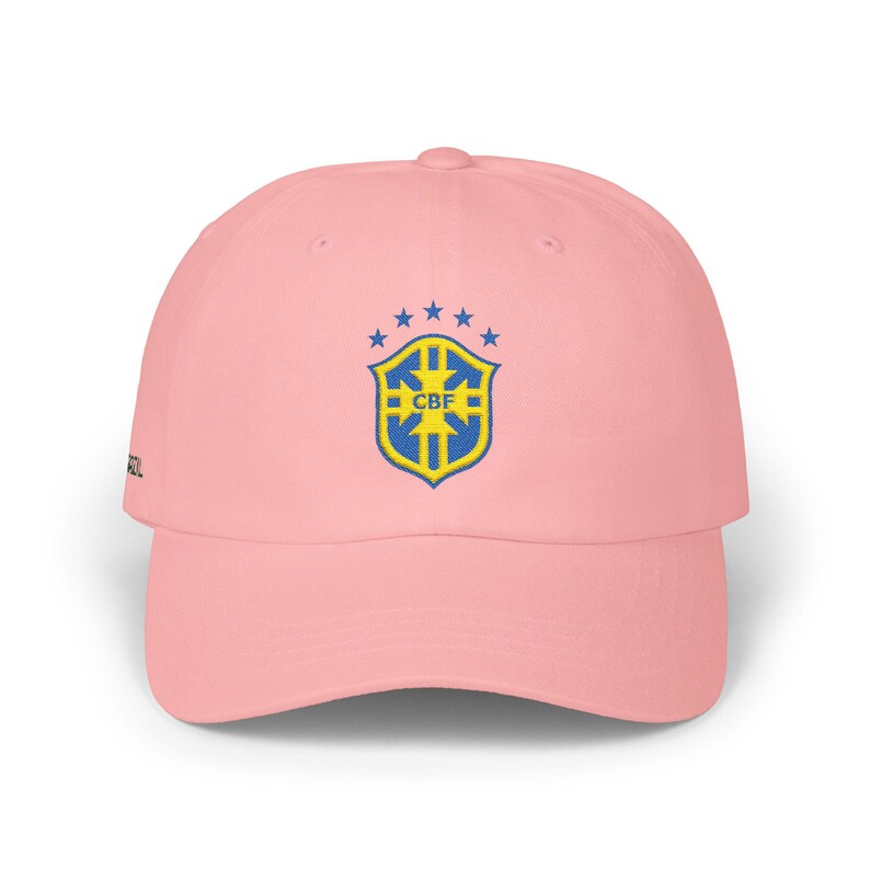 Brazil Soccer Emblem Classic Dad Cap | Brazilian Football Hat image 4
