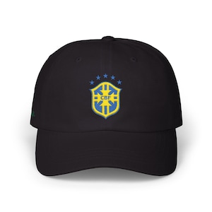 Brazil Soccer Emblem Classic Dad Cap | Brazilian Football Hat image 7