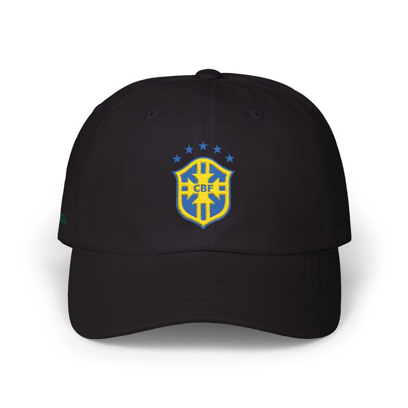 Brazil Soccer Emblem Classic Dad Cap | Brazilian Football Hat image 7
