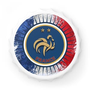 Bottle Opener, Soccer Fan France World Cup Kitchen Tool, Football Lover Barware, Sports Gift, Euro 2020 Souvenir, Beer Lover Accessory