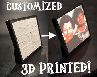 Custom 3D-Printed Lithophane with LED Backlight – Personalized Photo Gift!