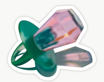 Ring Pop Sticker: Retro Candy Vinyl Decal - Y2K Nostalgia