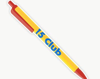 PEN15 Club Sticker: Retro Middle School Humor, Laptop Decal