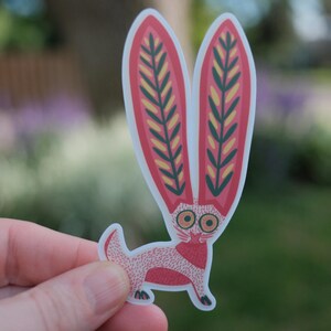 Sticker lapin animal Alebrije : Sticker vinyle art folklorique mexicain image 2
