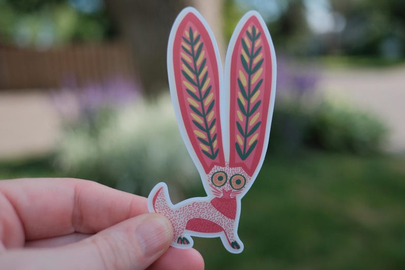 Sticker lapin animal Alebrije : Sticker vinyle art folklorique mexicain image 2
