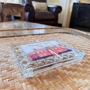 Cut-Crystal Notecard Display / Holder | Comes with 10 “The Chimneys” Notecards