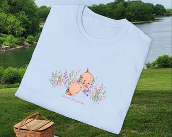 Cottagecore Kewpie Shirt | Floral Baby Tee, Soft Girl Fashion