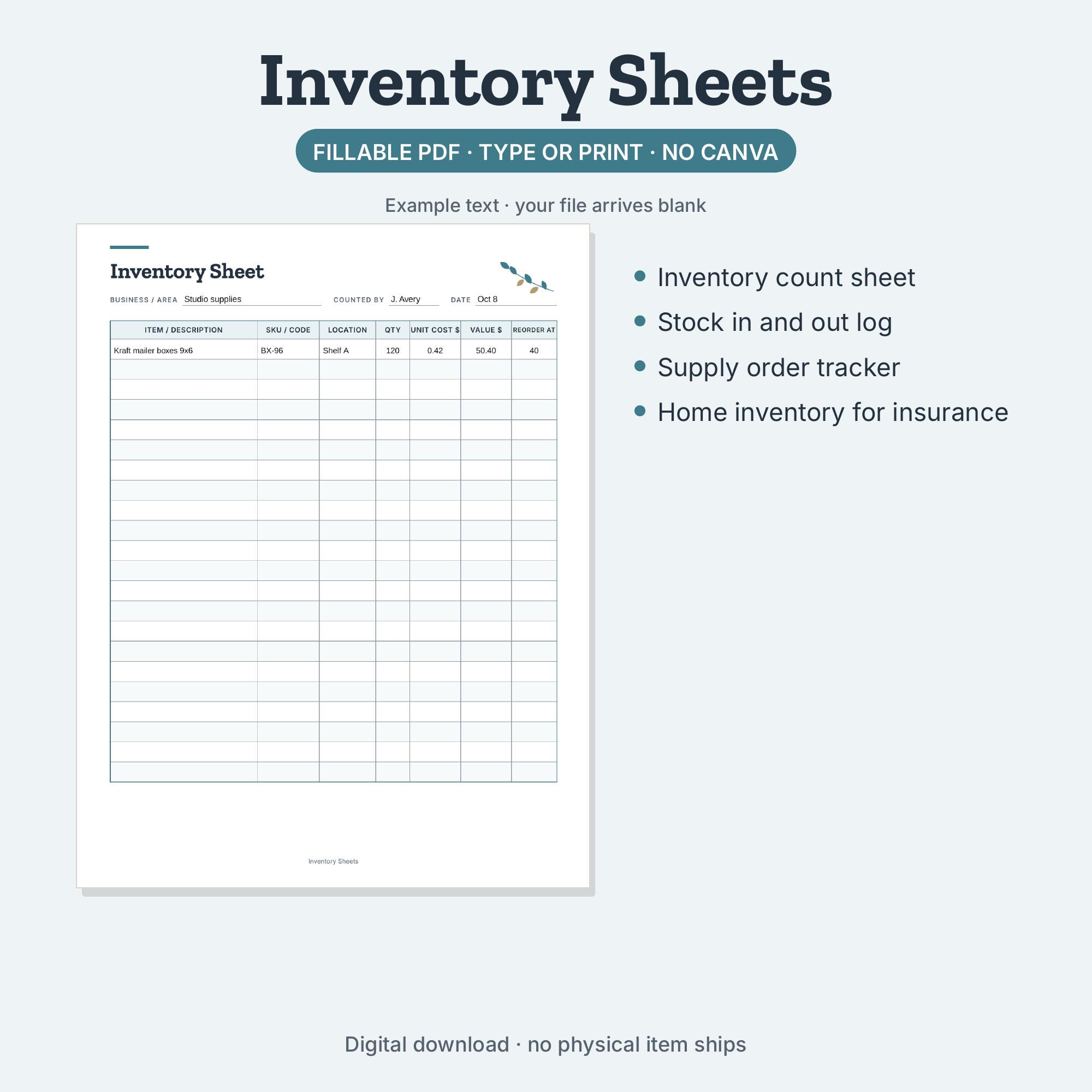 Office Supply Order Form - Etsy