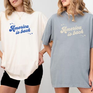 America is Back Unisex Shirt, Cozy Unisex Top, Trump Shirt, Republican Shirt, Casual Fashion