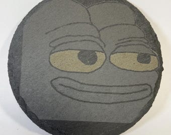 pepe the frog slate coaster