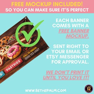 CUSTOM VINYL BANNER | Custom Banner, Custom Vinyl Banner, Canopy, Tent Banner, Custom Banners, Personalized Banner, Event Banner, Trade Show image 6