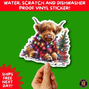 CHRISTMAS STICKER PACK | Festive Holiday Decor Vinyl Stickers Perfect for Journals Gifts Planners Stocking Stuffers Winter Aesthetic Fun