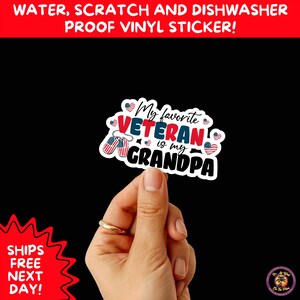 VETERAN STICKERS | Veteran Made Patriotic Vinyl Decals for Military Support, Army Navy Marine Veteran Gifts, American Flag Bumper Sticker