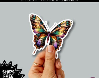 GOTH MOTH STICKERS | Gothic Insect Vinyl Stickers, Dark Aesthetic Stickers for Laptops Journals, Spooky Bug Stickers, Moth Witchy Decor