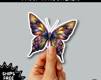 GOTH MOTH STICKERS | Gothic Insect Vinyl Stickers, Dark Aesthetic Stickers for Laptops Journals, Spooky Bug Stickers, Moth Witchy Decor