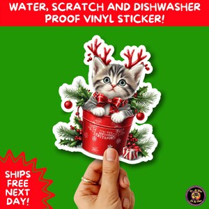 CHRISTMAS STICKER PACK | Festive Holiday Decor Vinyl Stickers Perfect for Journals Gifts Planners Stocking Stuffers Winter Aesthetic Fun