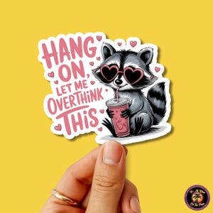 RACCOON STICKER | funny sticker, laptop sticker, stickers, stickers for hydro, vinyl stickers, meme sticker, water bottle sticker