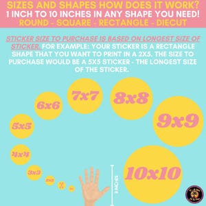 CUSTOM STICKERS ANY | any shape any color stickers, personalized vinyl stickers, die cut custom stickers image 7