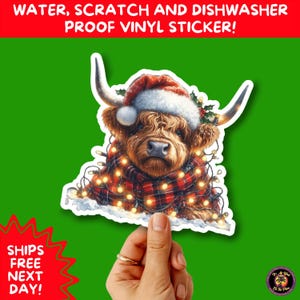 CHRISTMAS STICKER PACK | Festive Holiday Decor Vinyl Stickers Perfect for Journals Gifts Planners Stocking Stuffers Winter Aesthetic Fun