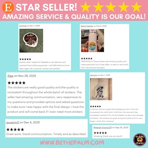 CUSTOM STICKERS ANY | any shape any color stickers, personalized vinyl stickers, die cut custom stickers image 2