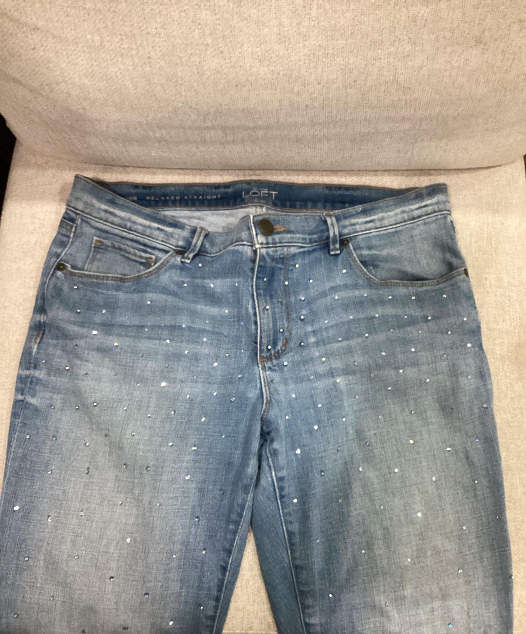 Bedazzled Rhinestone Jeans - Etsy