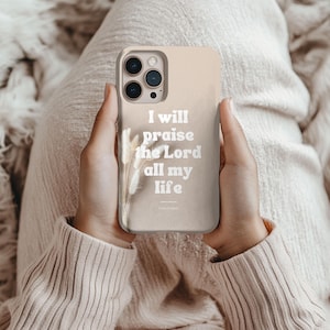 Floral Christian iPhone Case: Bible Verse Religious Gift