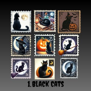 Halloween Sticker Pack: Water-Resistant Vinyl Stamps