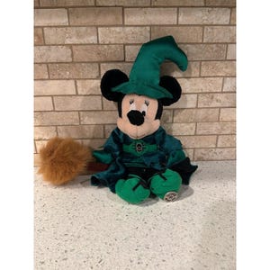 Walt Disney World 2001 Halloween Minnie Mouse Witch Bean Bag Plush b5 image 1