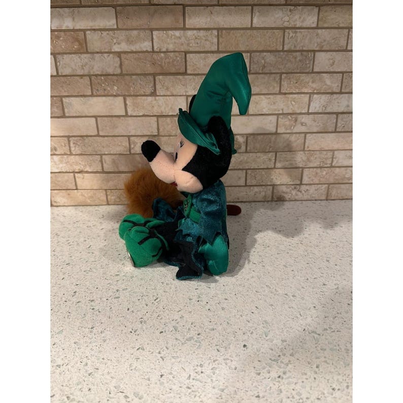 Walt Disney World 2001 Halloween Minnie Mouse Witch Bean Bag Plush b5 image 2