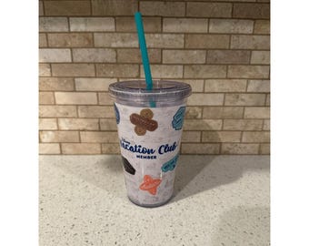 Disney Vacation Club Tumbler w/ Straw Resort Exclusive Rare