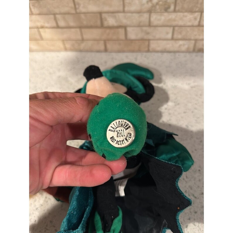 Walt Disney World 2001 Halloween Minnie Mouse Witch Bean Bag Plush b5 image 5