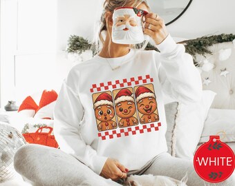 Comfort Colors Gingerbread Sweatshirt for Women, Gingerbead Christmas Shirt, Gingerbread Christmas Sweater, Christmas Gingerbread Shirt