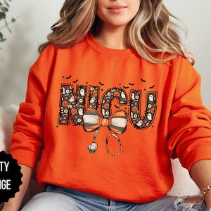 Halloween NICU Nurse Sweatshirt , Nicu Nurse Gift, Cute nicu shirt, NICU Nurse appreciation, baby nurse shirt, neonatal icu shirt