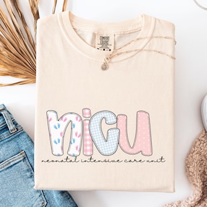 Comfort Colors NICU Nurse Shirt, NICU Nurse Gift, Neonatal Nurse Shirt, Nurse Sweatshirt, Comfort Colors Nurse Tee afbeelding 2