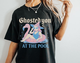 Summerween Comfort Color Tshirt, Spooky Summer Vibes, Hot Ghoul Summer Shirt, Vacation Shirt, Cute Ghost Lover Gift Trendy Aesthetic