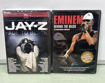 Eminem Jay-z Rap Artist Music DVD Lot Behind the Mask & Fade to