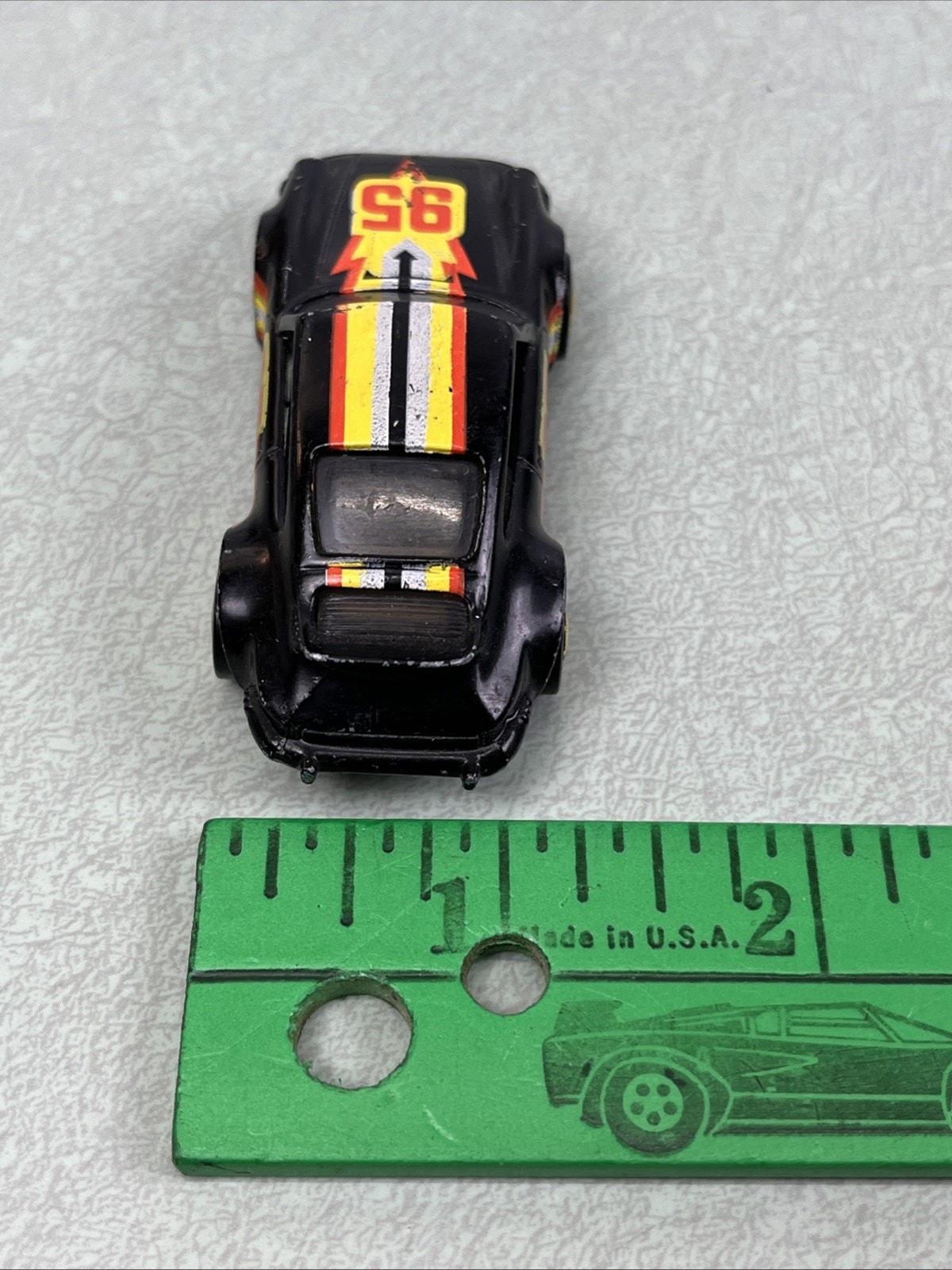 Vintage 1974 Hot Wheels Porsche P-911 Black #95 Gold Rim Die Cast