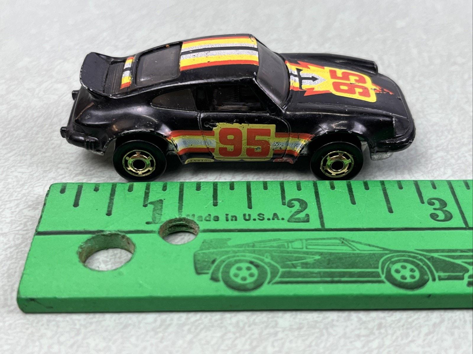Vintage 1974 Hot Wheels Porsche P-911 Black #95 Gold Rim Die Cast Vintage 1974 Hot Wheels Porsche P-911 Black #95 Gold Rim Die Cast