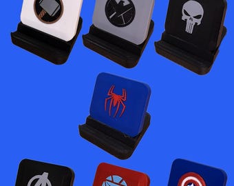 Marvel Phone Stands (Captain America, Iron Man, Thor, Spiderman, Avengers)
