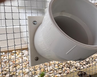 Chicken Coop Feeder Pipe Trim
