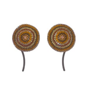 Circles Gold Mix Crystal Pasties Extra Large Size