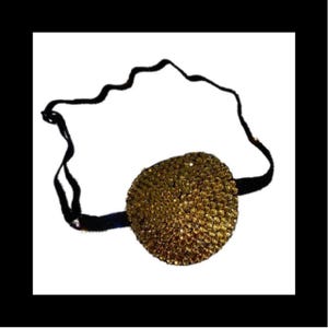 Gold Crystal Decorative Eye Patch