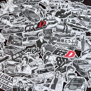 Auto-anime-mangasticker, diverse waterdichte anime-mangastickers voor waterfles, laptop, notebook, telefoonhoes, manga-animeafdrukken