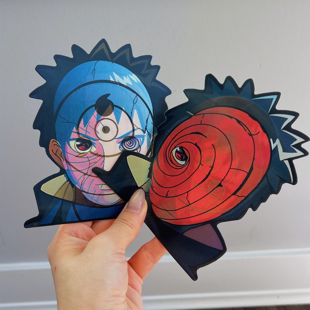 Obito 3D Motion Sticker | Anime Motion Car Peeker | Anime 3d Motion ...